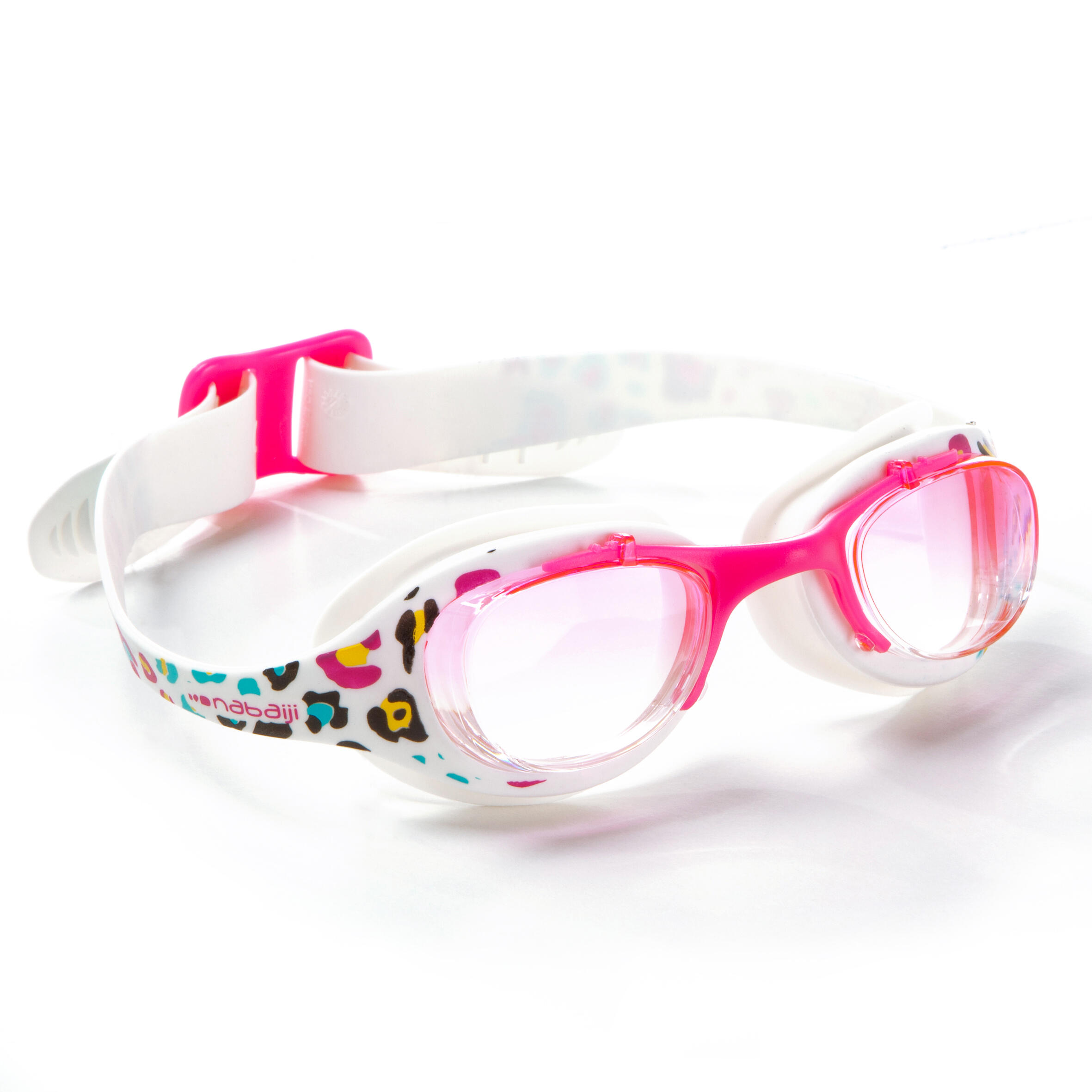 NABAIJI XBASE ANI swimming goggles - White Pink