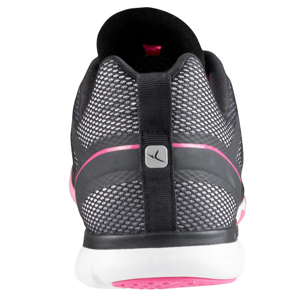 Fitnessschuhe 360+ Damen schwarz/rosa