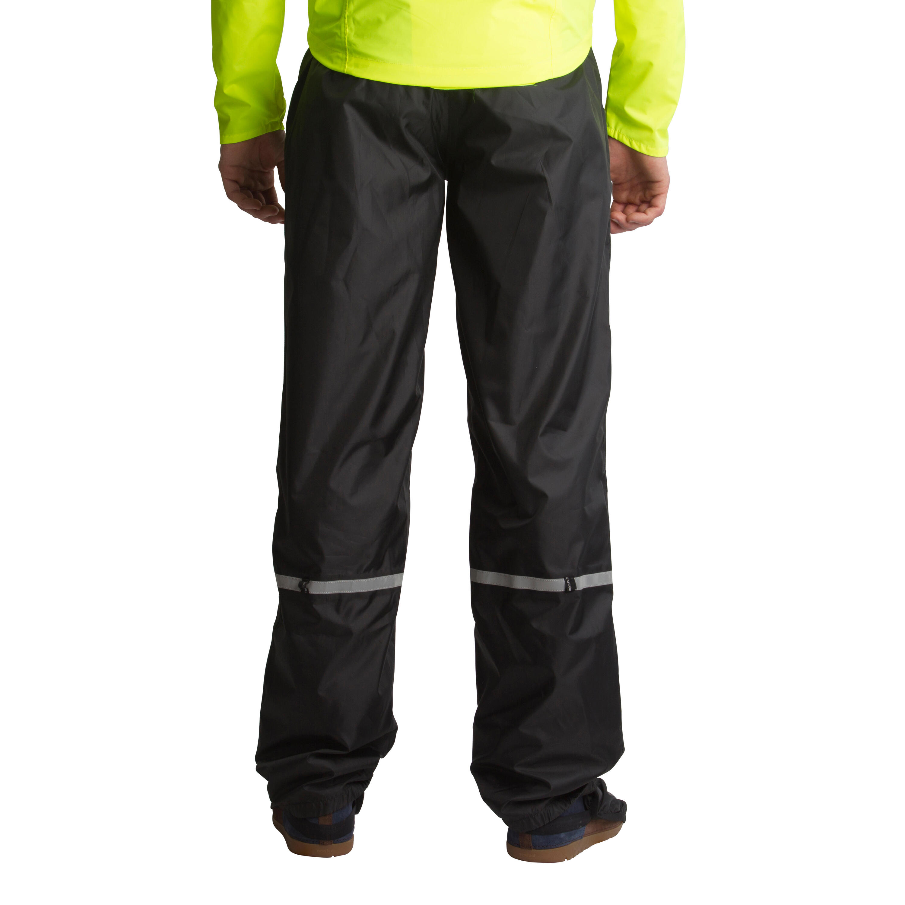 300 City Cycling Rain Overtrousers - Black 3/6