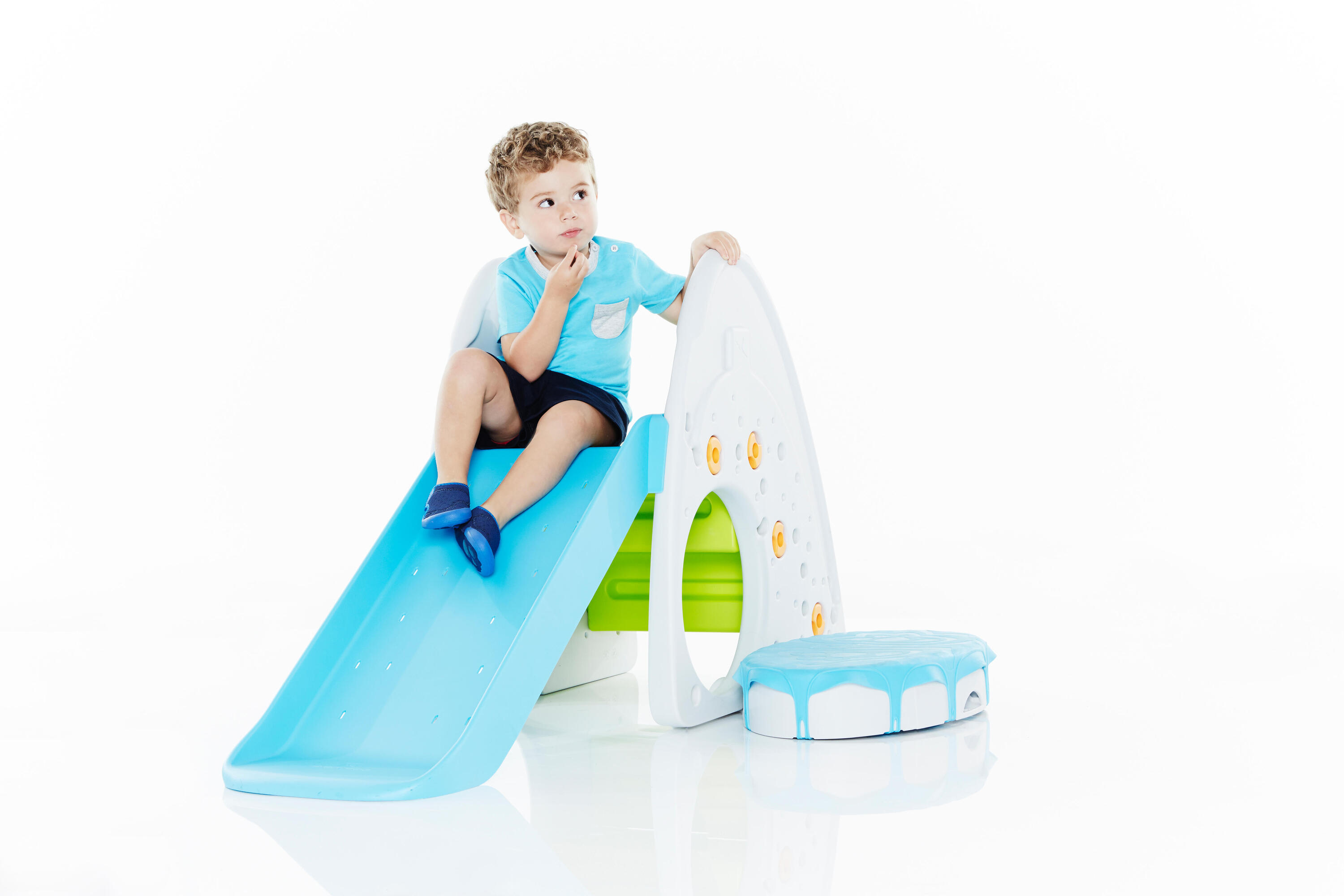 Pantaloncini baby bambino gym 100 blu 9/19