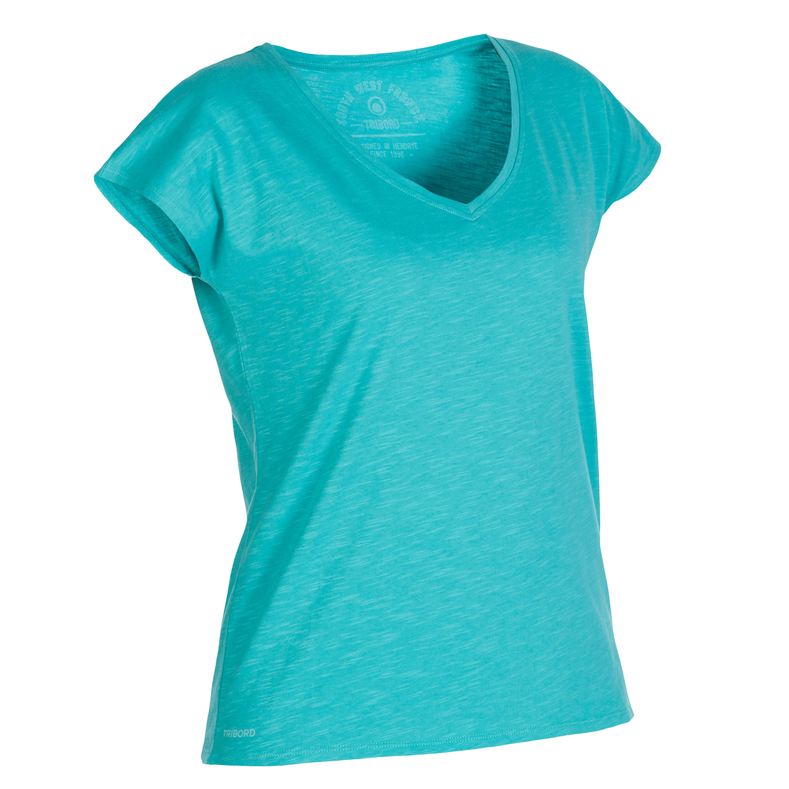 T-shirt Basic flammé zielony