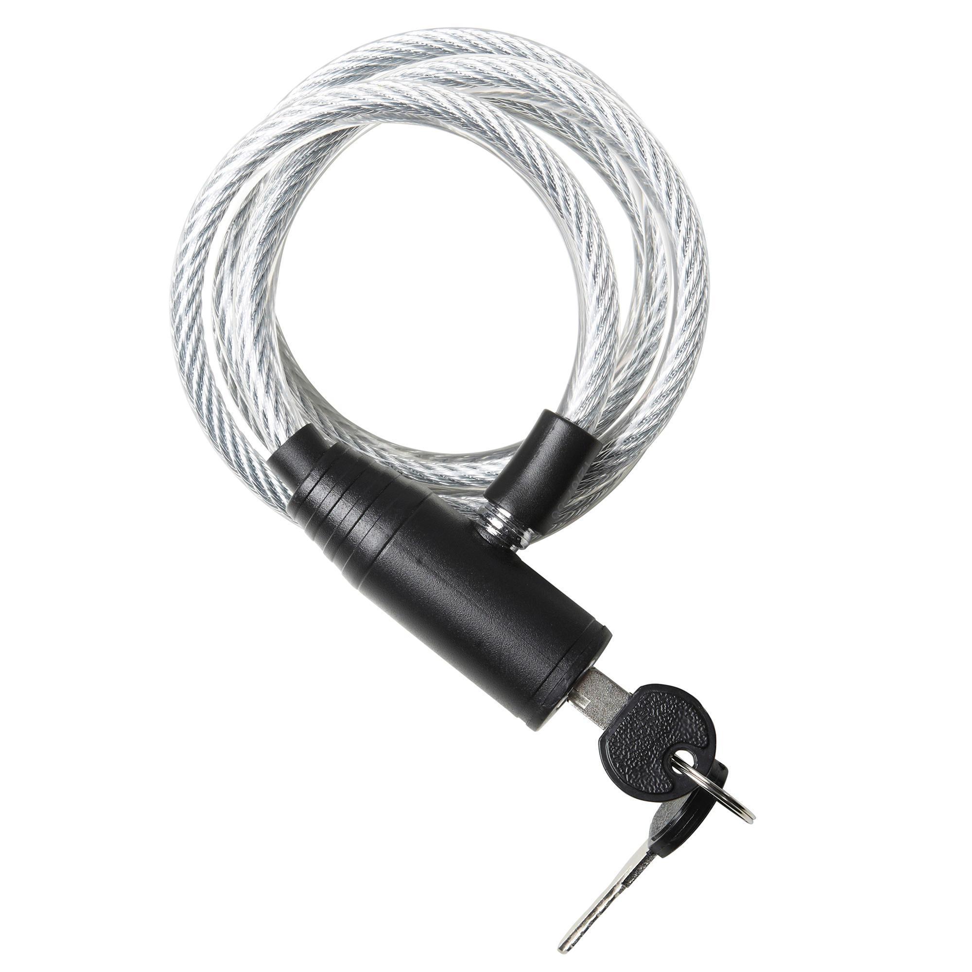 Elops - Antivol Accessoires Velo A Cle 100 Gris - Antivol - Accessoires Velo - Gris - Taille Unique - Decathlon