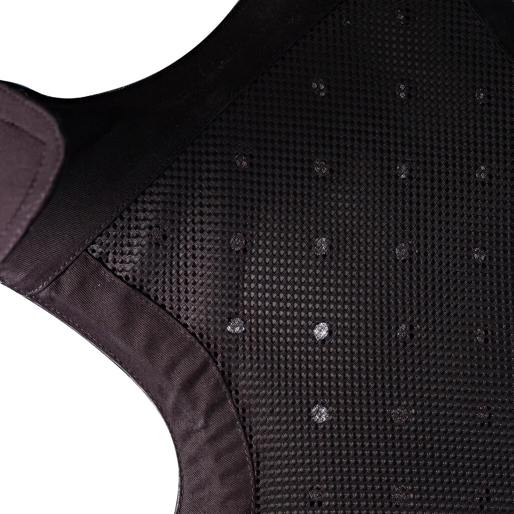 Chaleco de protección para equitación  para Niños - Fouganza 100 negro