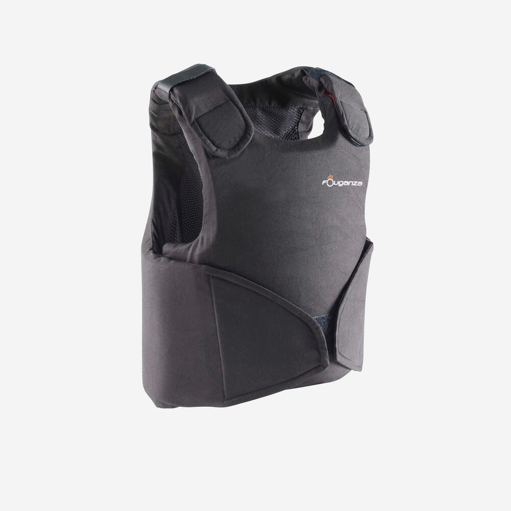 GILET DE PROTECTION ÉQUITATION ENFANT SAFETY 100 NOIR FOUGANZA