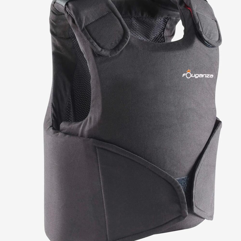 GILET DE PROTECTION ÉQUITATION ENFANT SAFETY 100 NOIR FOUGANZA