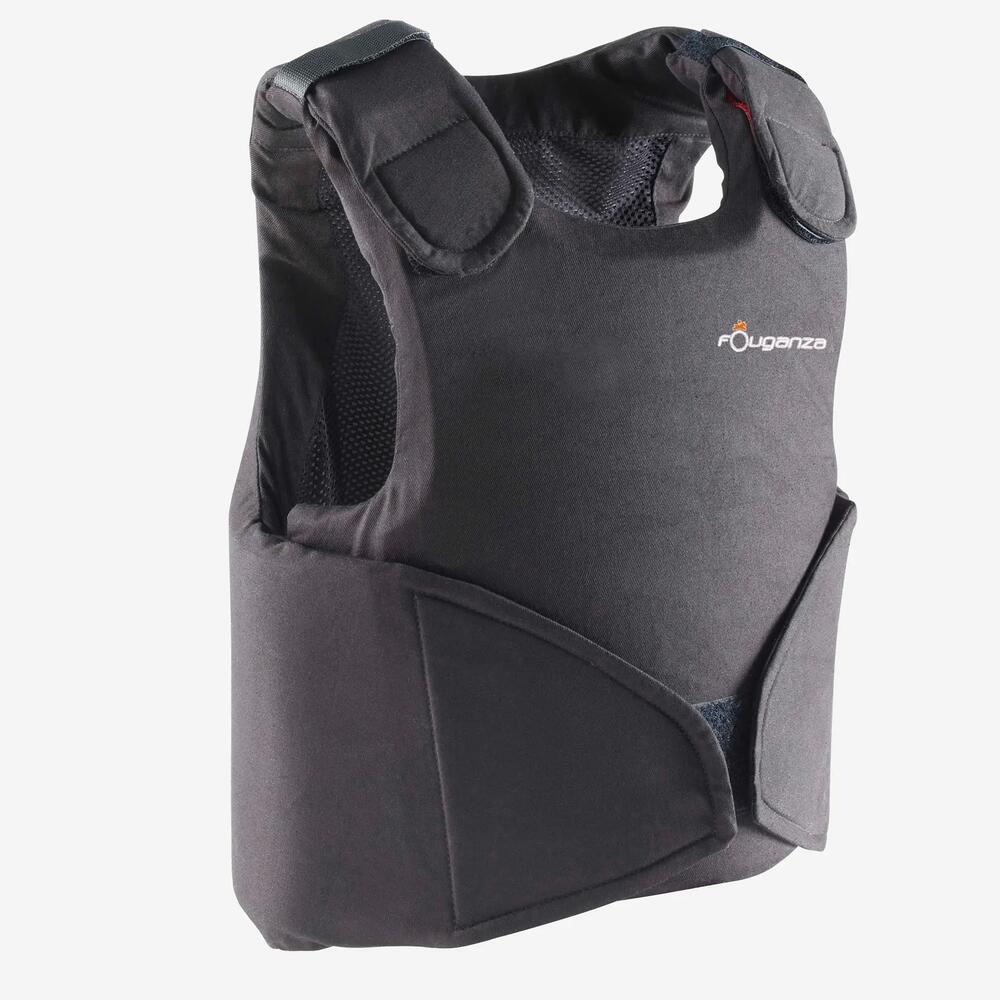 GILET DE PROTECTION ÉQUITATION ENFANT SAFETY 100 NOIR FOUGANZA