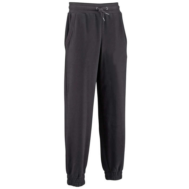 DOMYOS Warm Regular-Fit Fitness Bottoms - Black | Decathlon