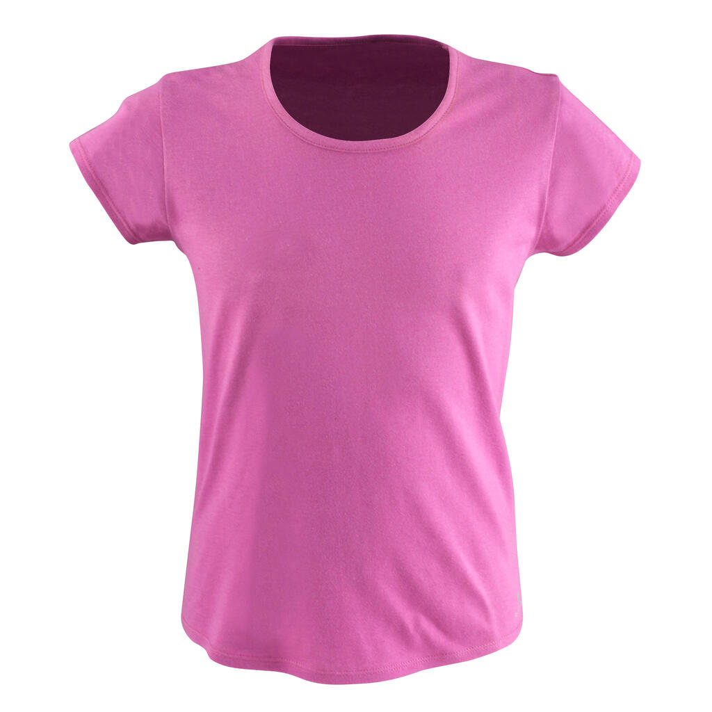 T-Shirt Gymnastik Kinder, rosa