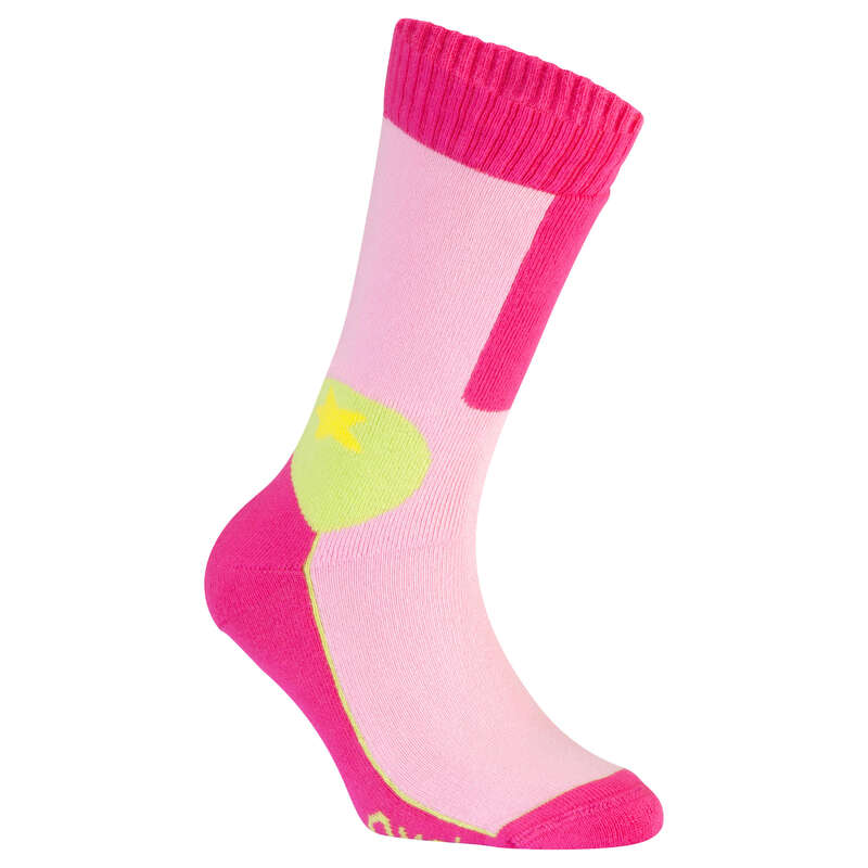 OXELO Play Kids' Inline Skating Socks Pink Decathlon