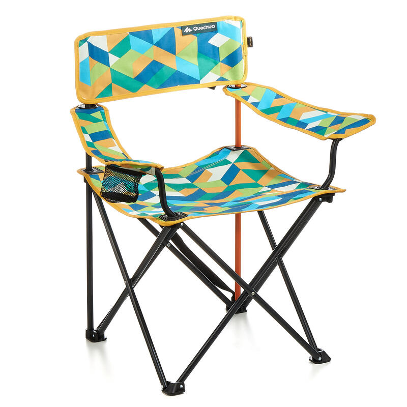 Scaun de camping cu cotieră, pliant și confortabil