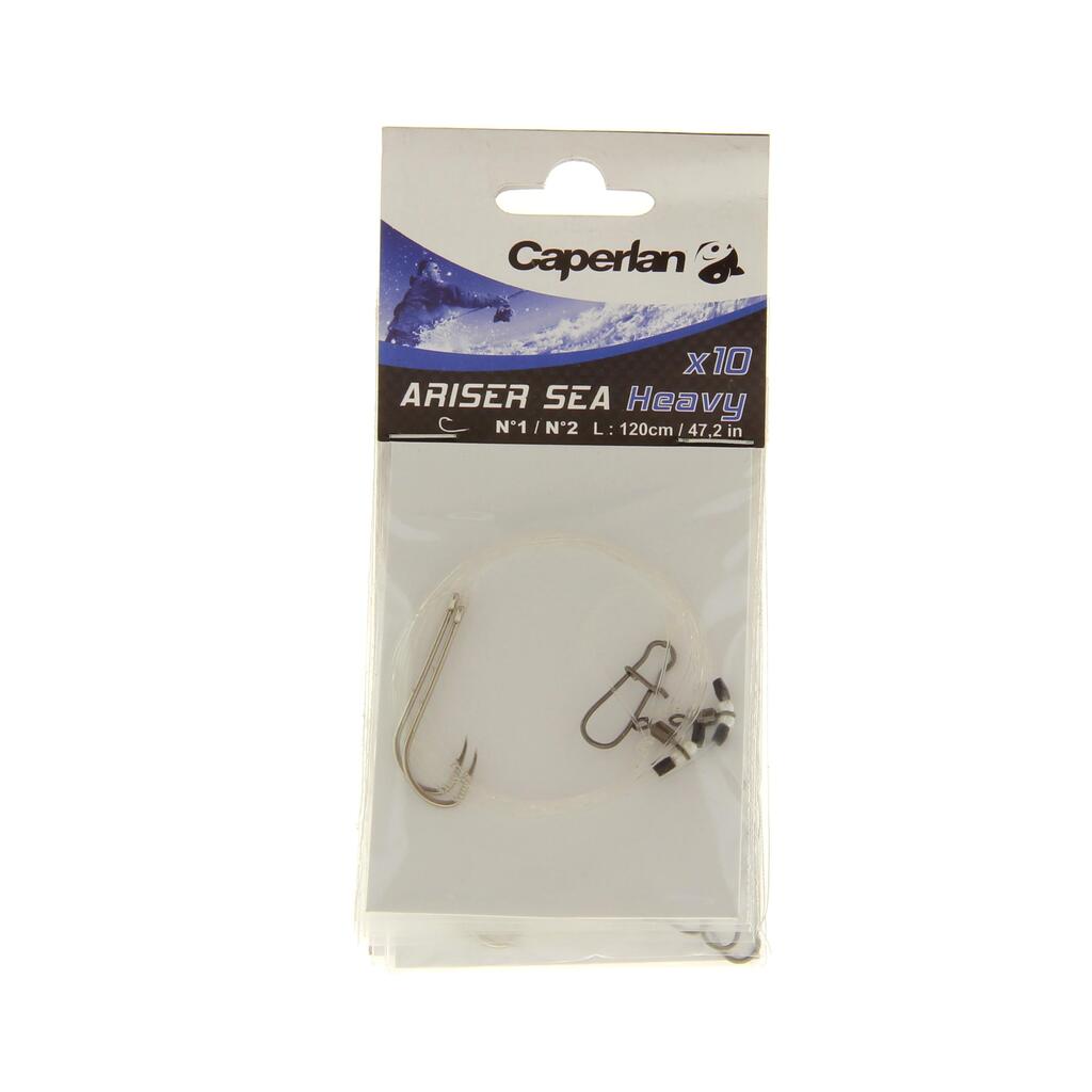 Leader Fishing Surfcasting Ariser Heavy Kit (Hook no. 1x5 + Hook no. 2x5)