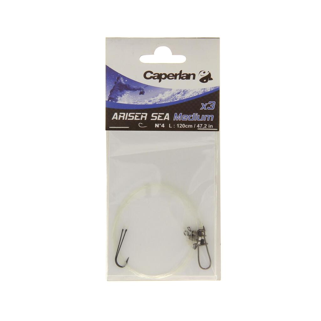 Ariser Sea Medium Kit x3 Hook no. 4 Surfcasting leader