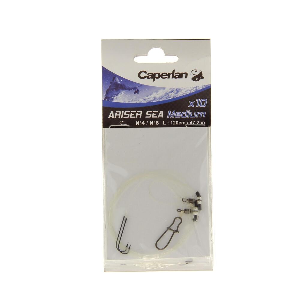 Leader Fishing Surfcasting Ariser Medium Kit (Hook No. 4x5 + Hook no. 6x5)