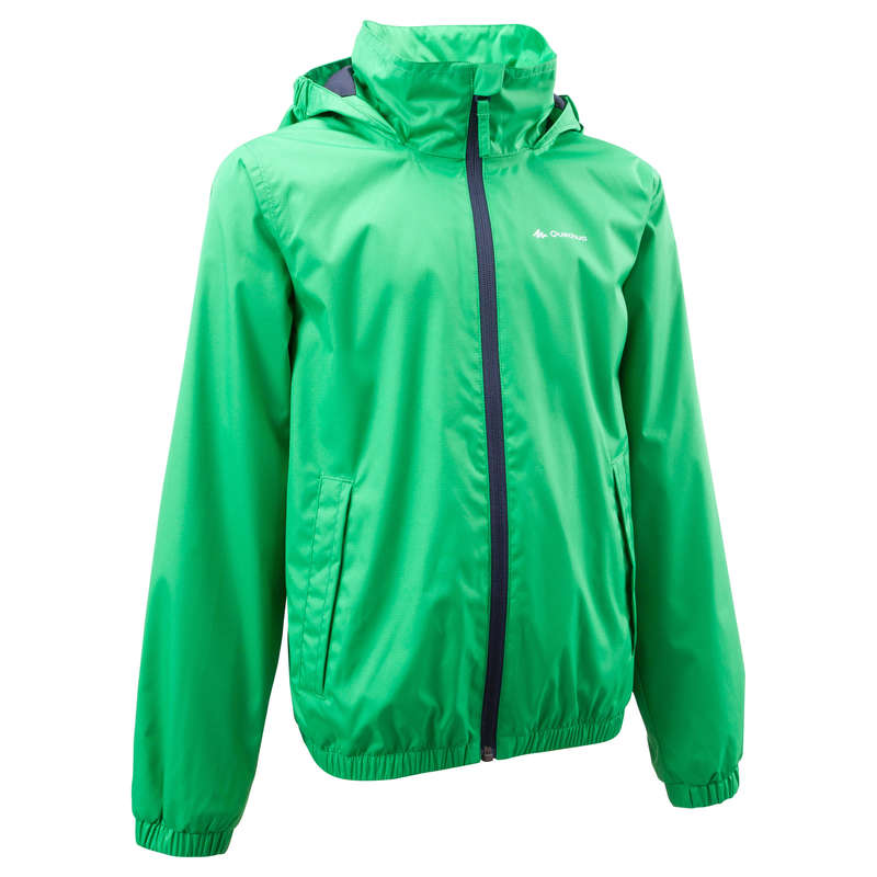 QUECHUA Arpenaz 500 Light Boy hiking jacket Green | Decathlon