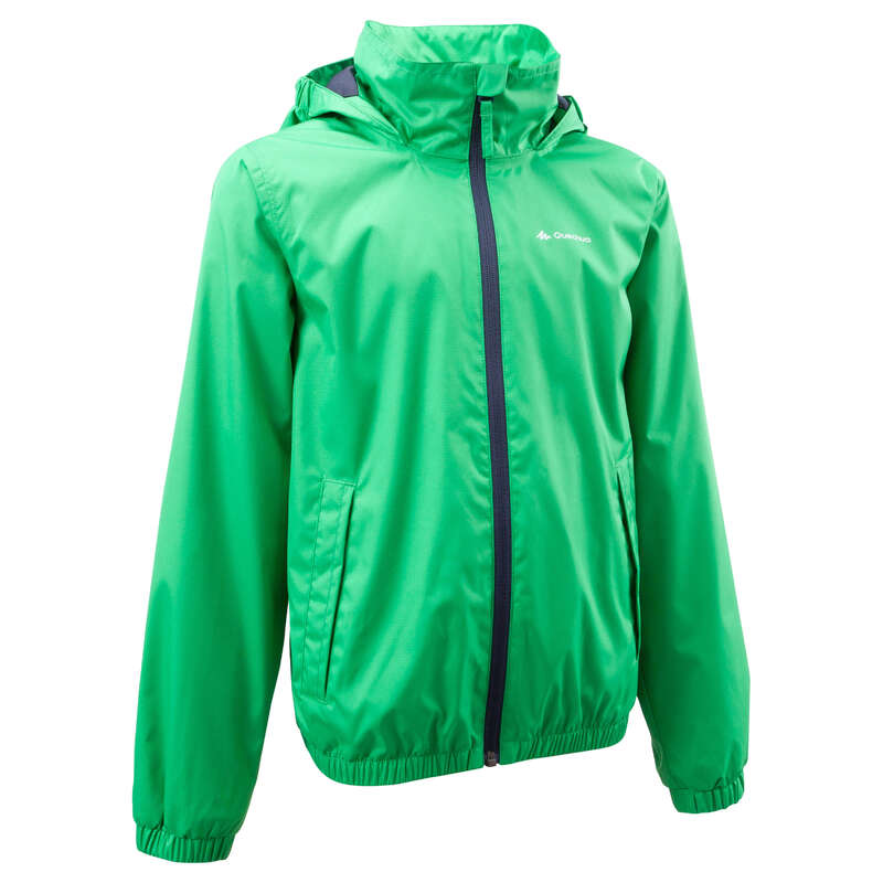 QUECHUA Arpenaz 500 Light Boy hiking jacket Green Decathlon
