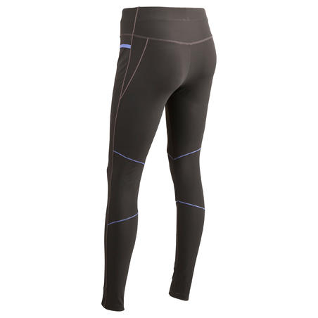 Mountain Trail 500 Women's tights - black and purple