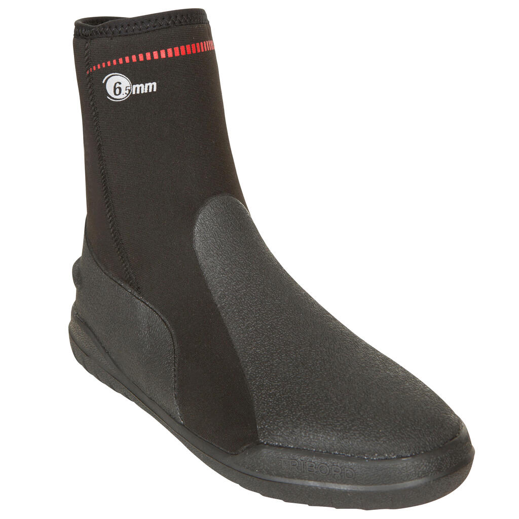 Potapljaški čevlji iz 6,5-mm neoprena SCD 500 