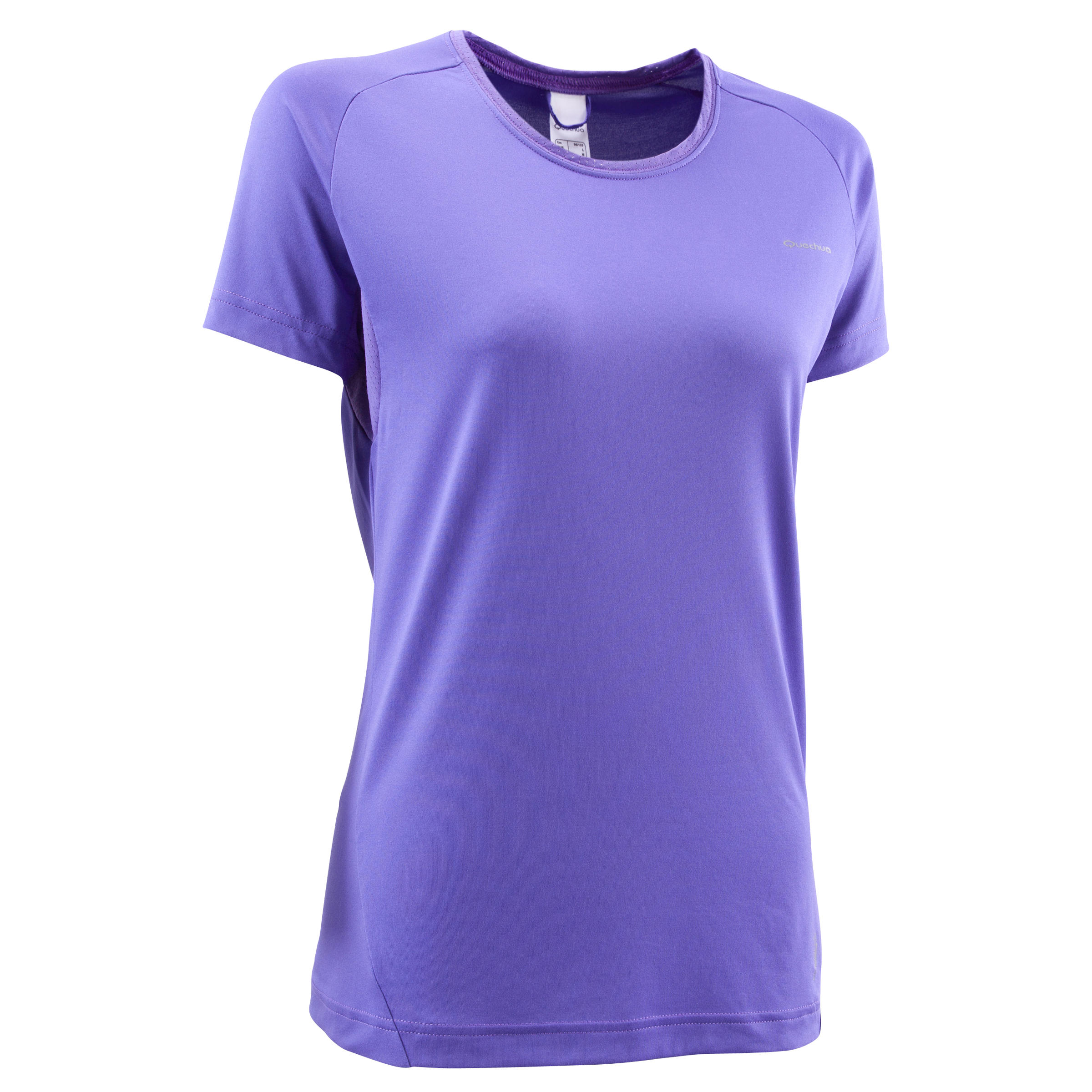 QUECHUA TechFRESH 50 women's short sleeve walking T-shirt - purple