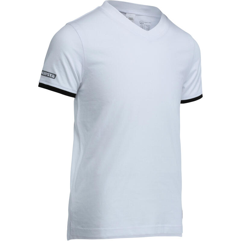 Tricou Fotbal FF300 Gri Închis/ Galben Adulţi 