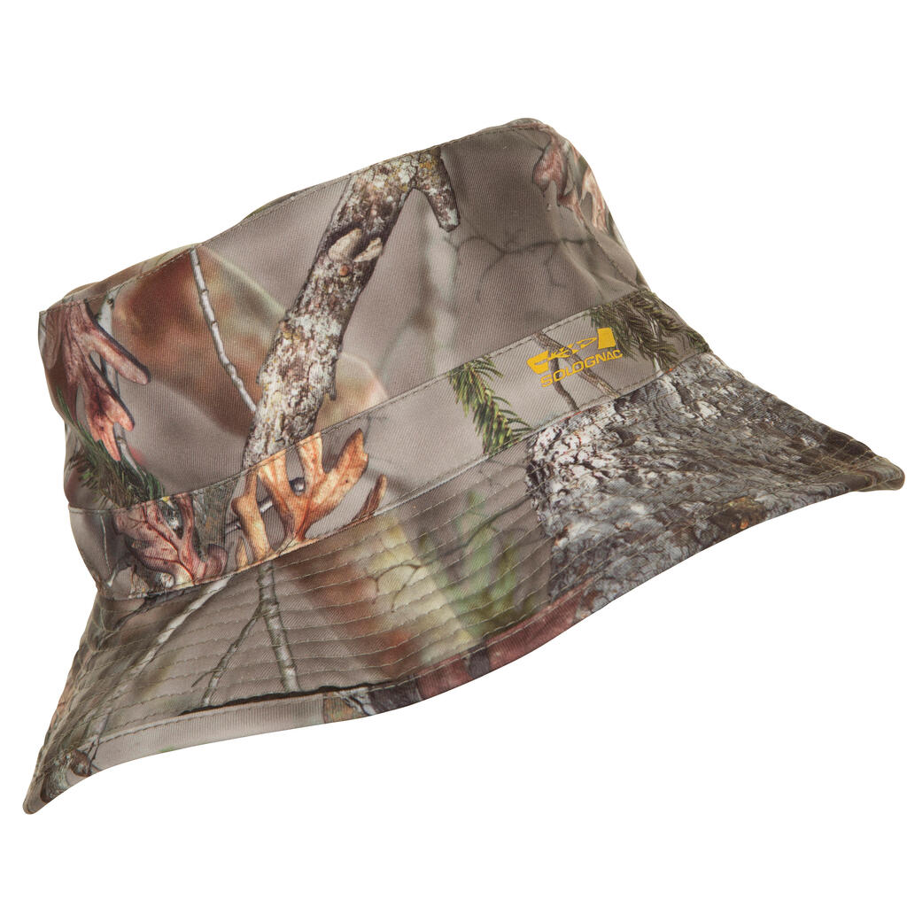 Actikam 100 camouflage reversible hunting sun hat - brown