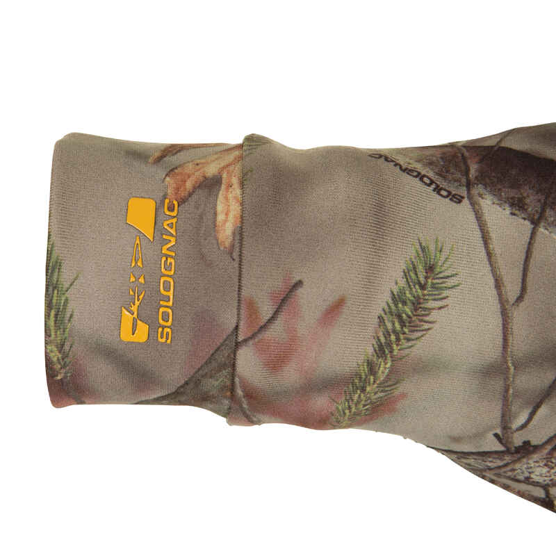 Hunting Gloves 100 - Forest Camouflage