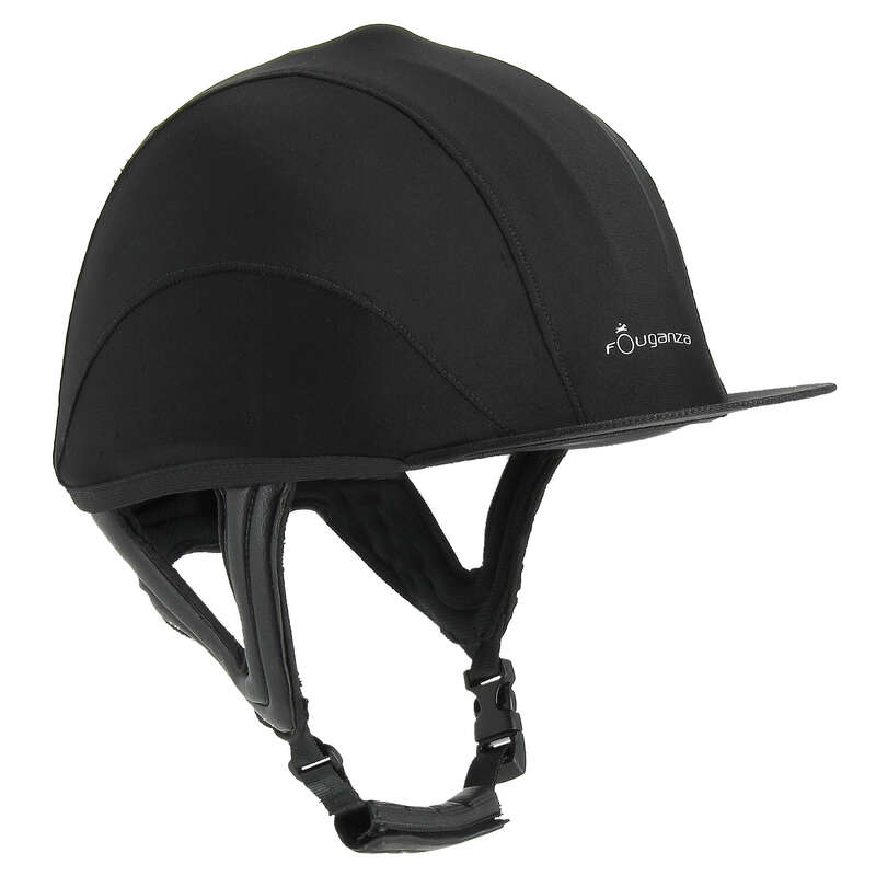 FOUGANZA C700 Horse Riding Cross Helmet Black Decathlon
