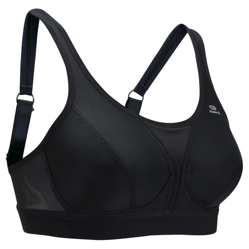 Kalenji Sportance First Women's Running Sports Bra Black Decathlon