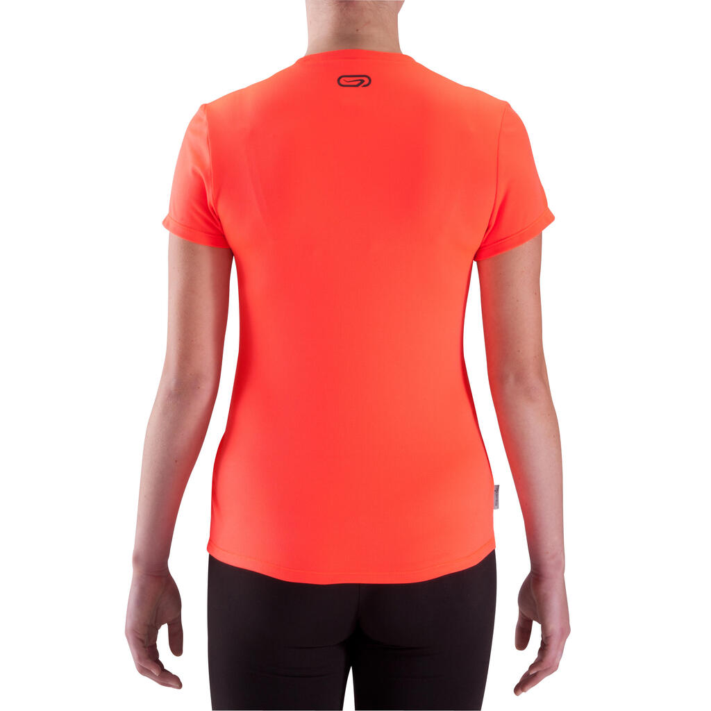 Run Dry Women's Running T-Shirt - Coral 