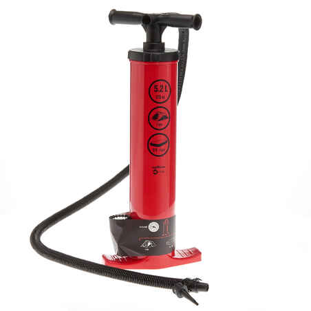 DOUBLE ACTION MANUAL PUMP 5.2 L - 7 PSI | RECOMMENDED FOR INFLATABLE TENTS