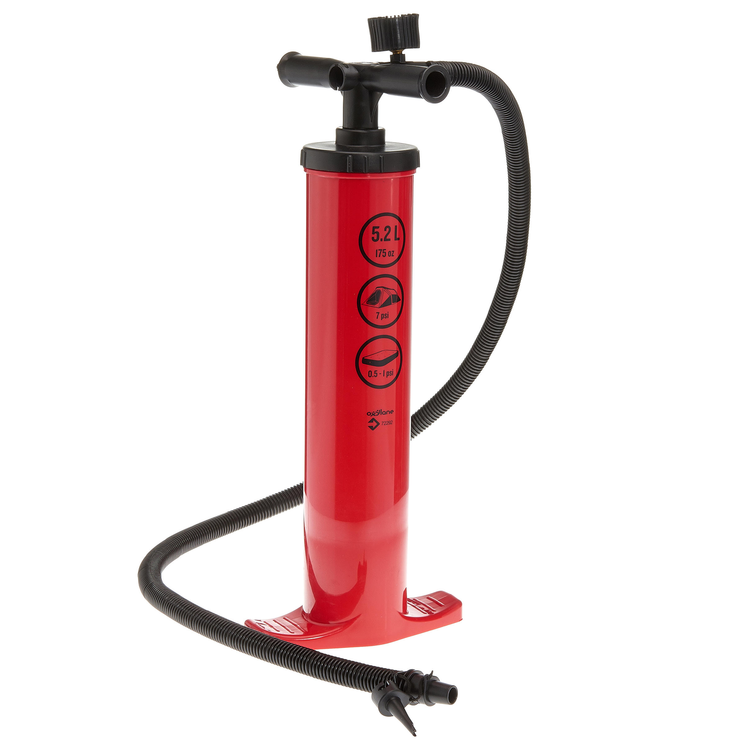 Yellowstone Air Bed Tool Outdoor Camping Caravan 2l Double Action Hand Pump 