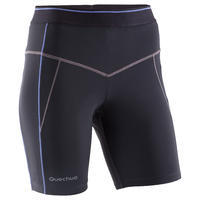 Women's Mountain Trail tight shorts - Black and purple.
