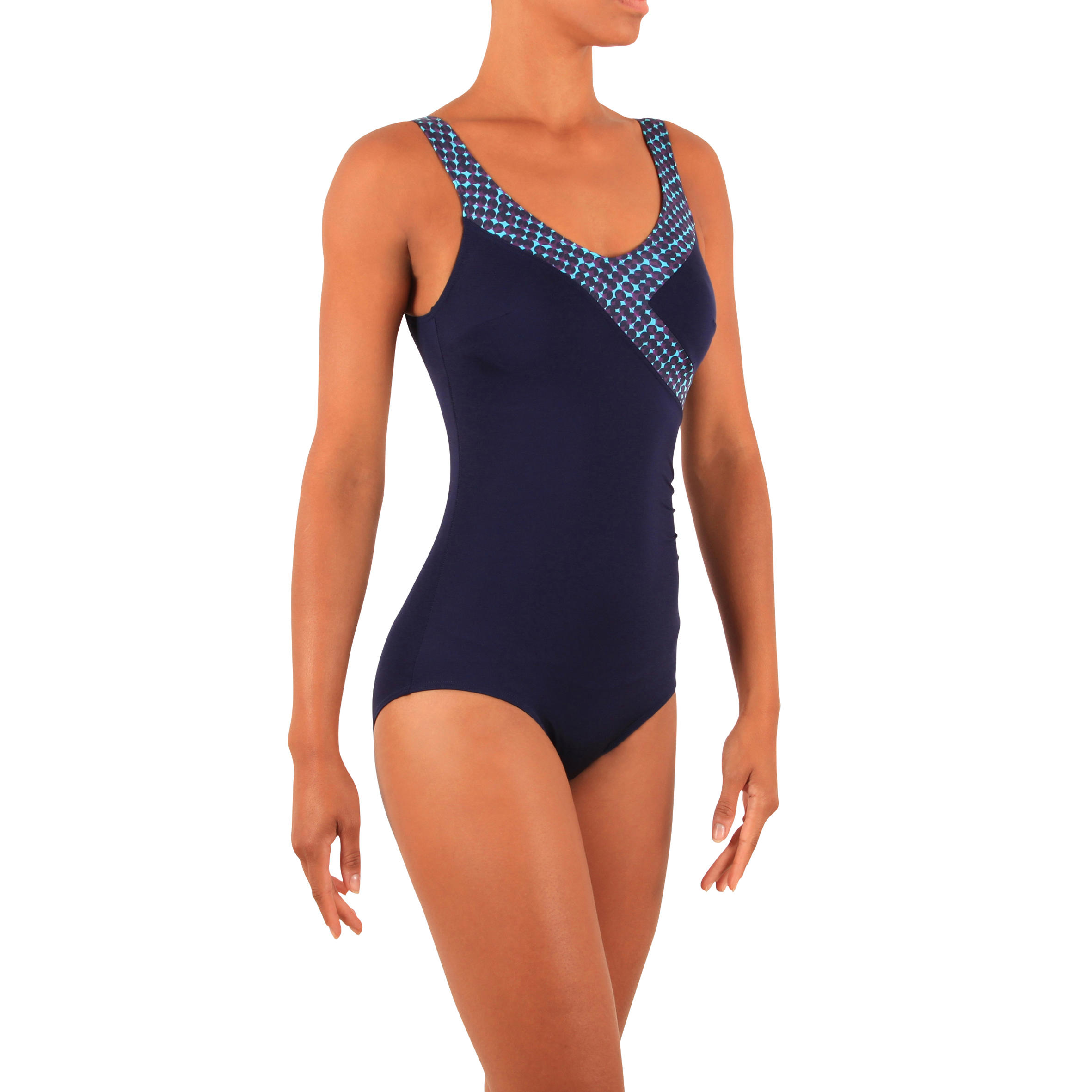NABAIJI Karli Suzi print aquafitness body-sculpting swimsuit - Blue