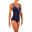 Karli Suzi print aquafitness body-sculpting swimsuit - Blue