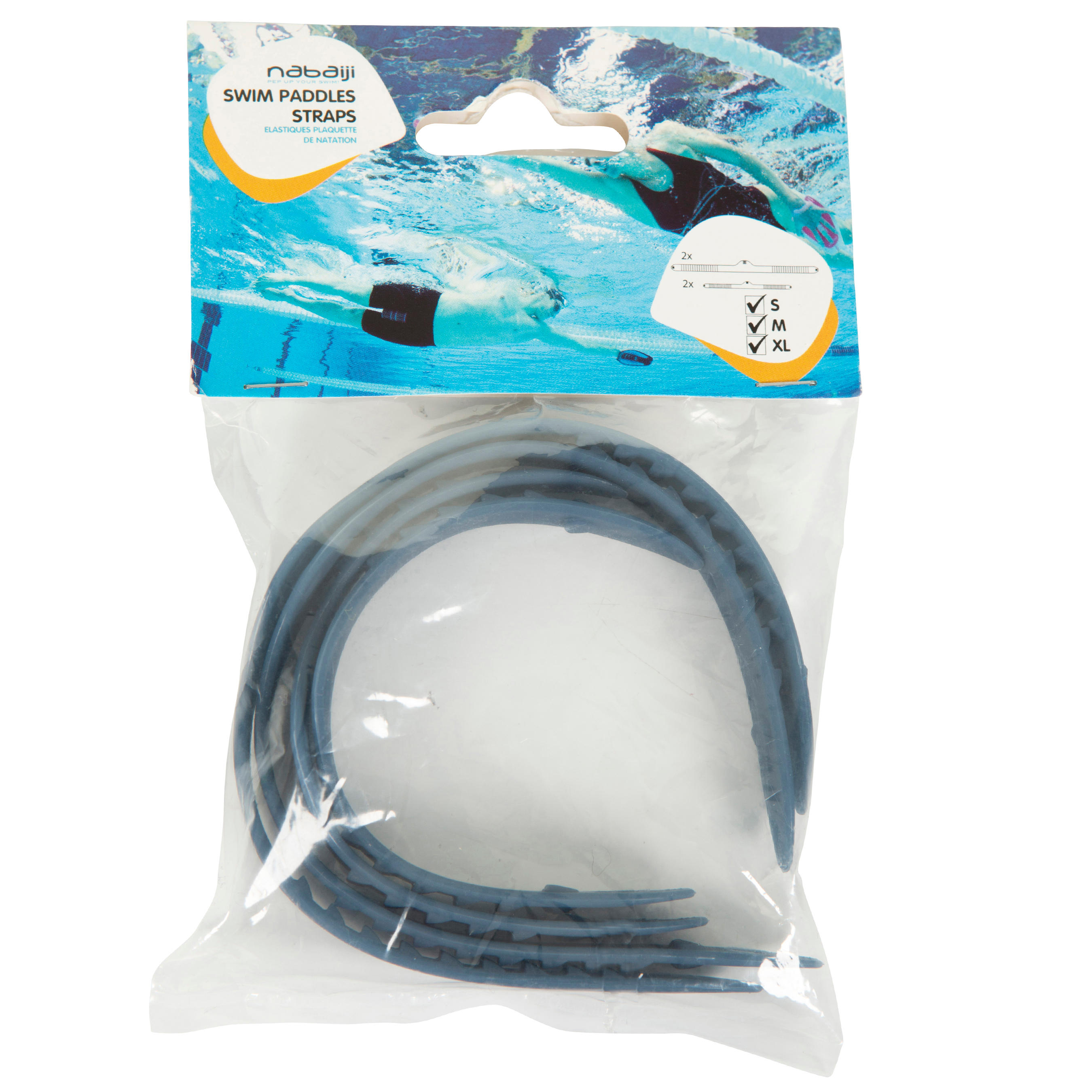 Classic Swimming Hand Paddle Strap Set NABAIJI Decathlon