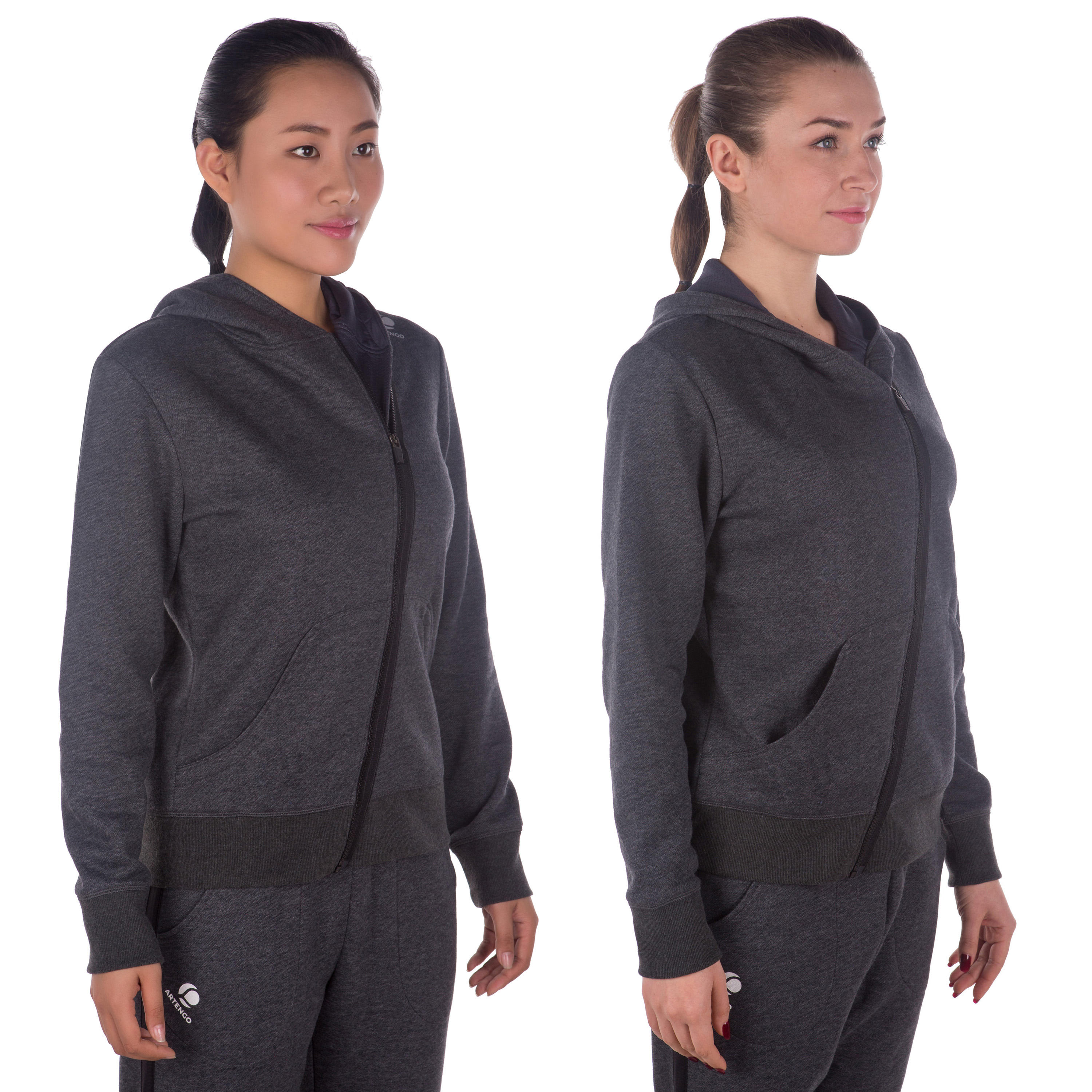 Soft Women's Badminton Tennis Padel Table Tennis Squash Jacket - Grey 4/11