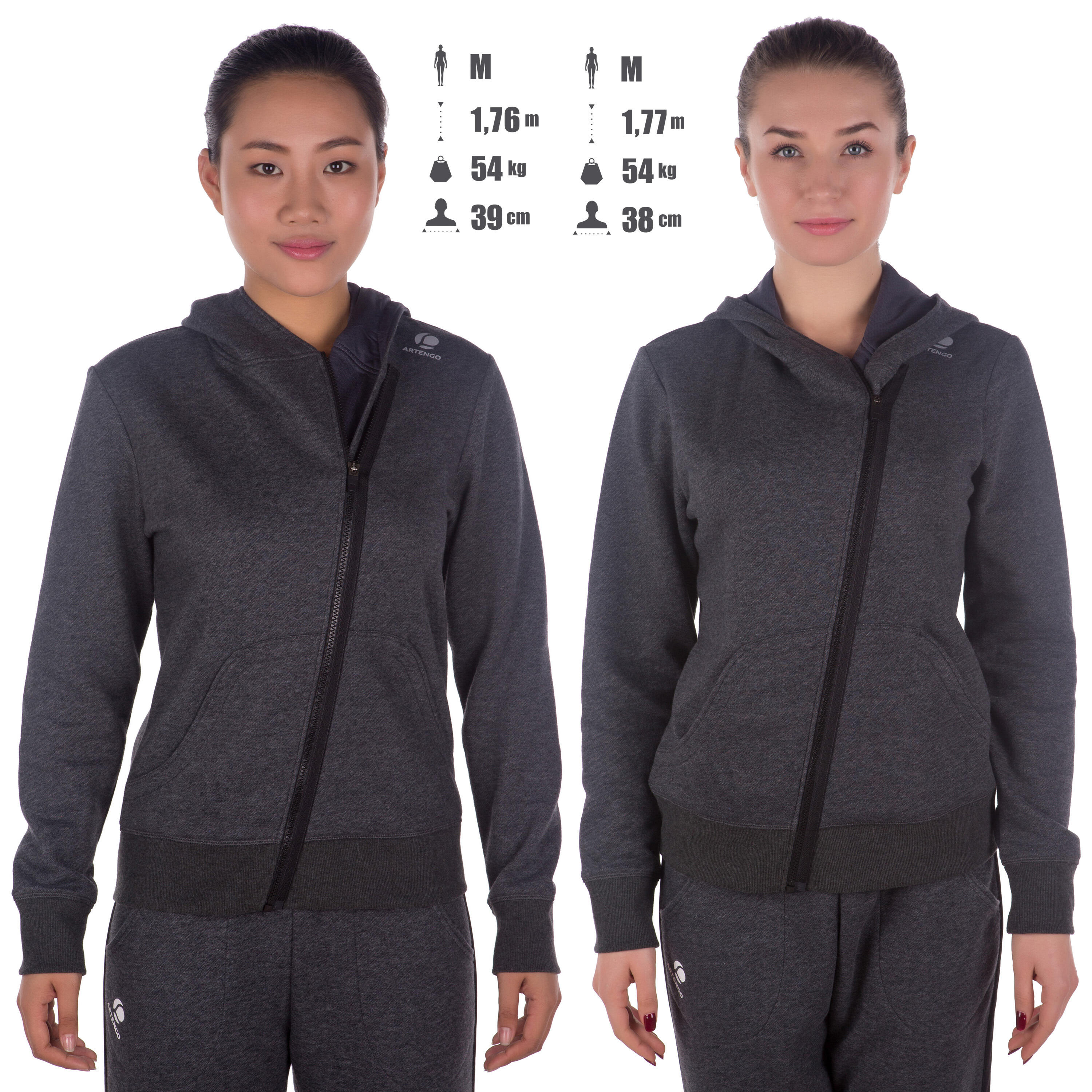 Soft Women's Badminton Tennis Padel Table Tennis Squash Jacket - Grey 2/11