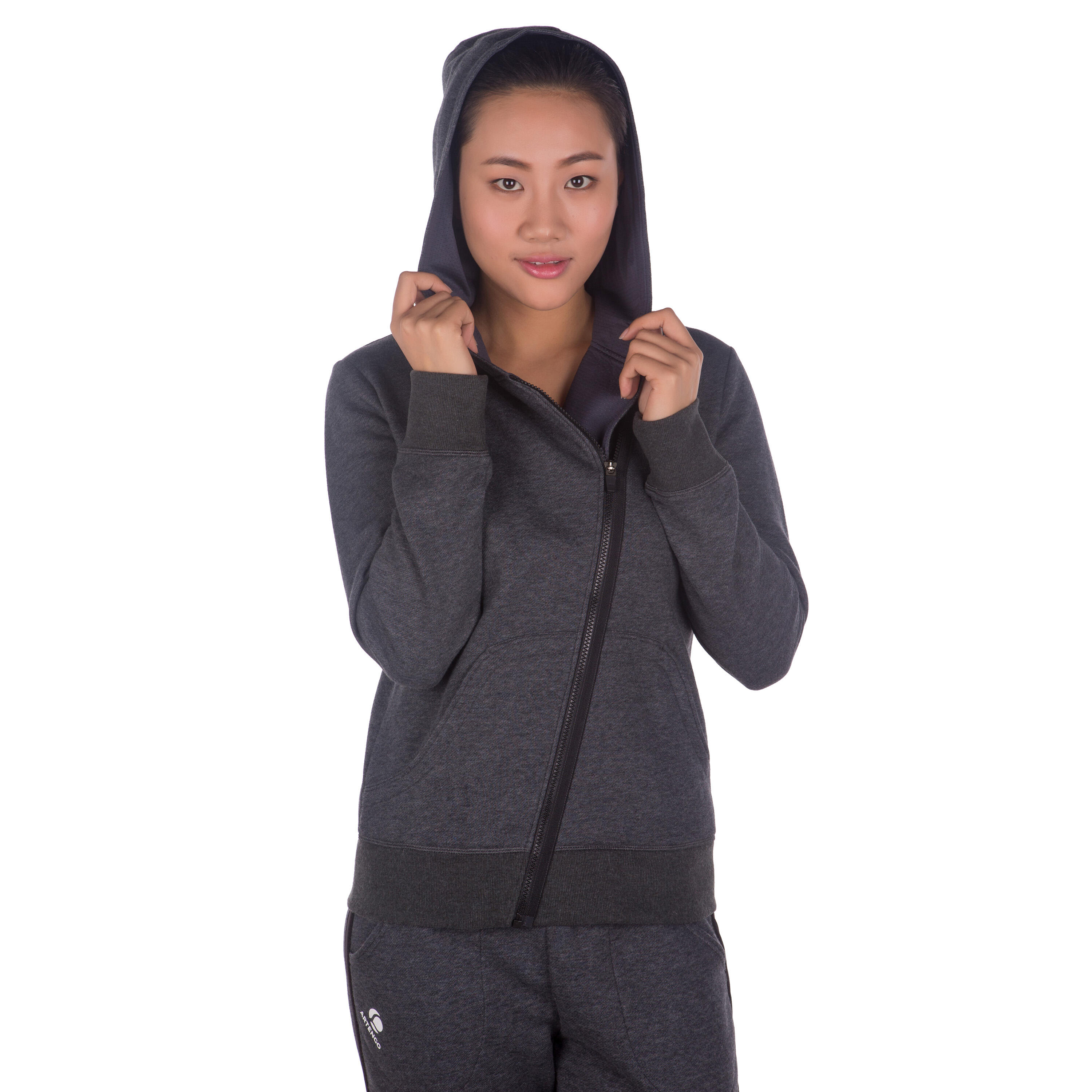 Soft Women's Badminton Tennis Padel Table Tennis Squash Jacket - Grey 7/11
