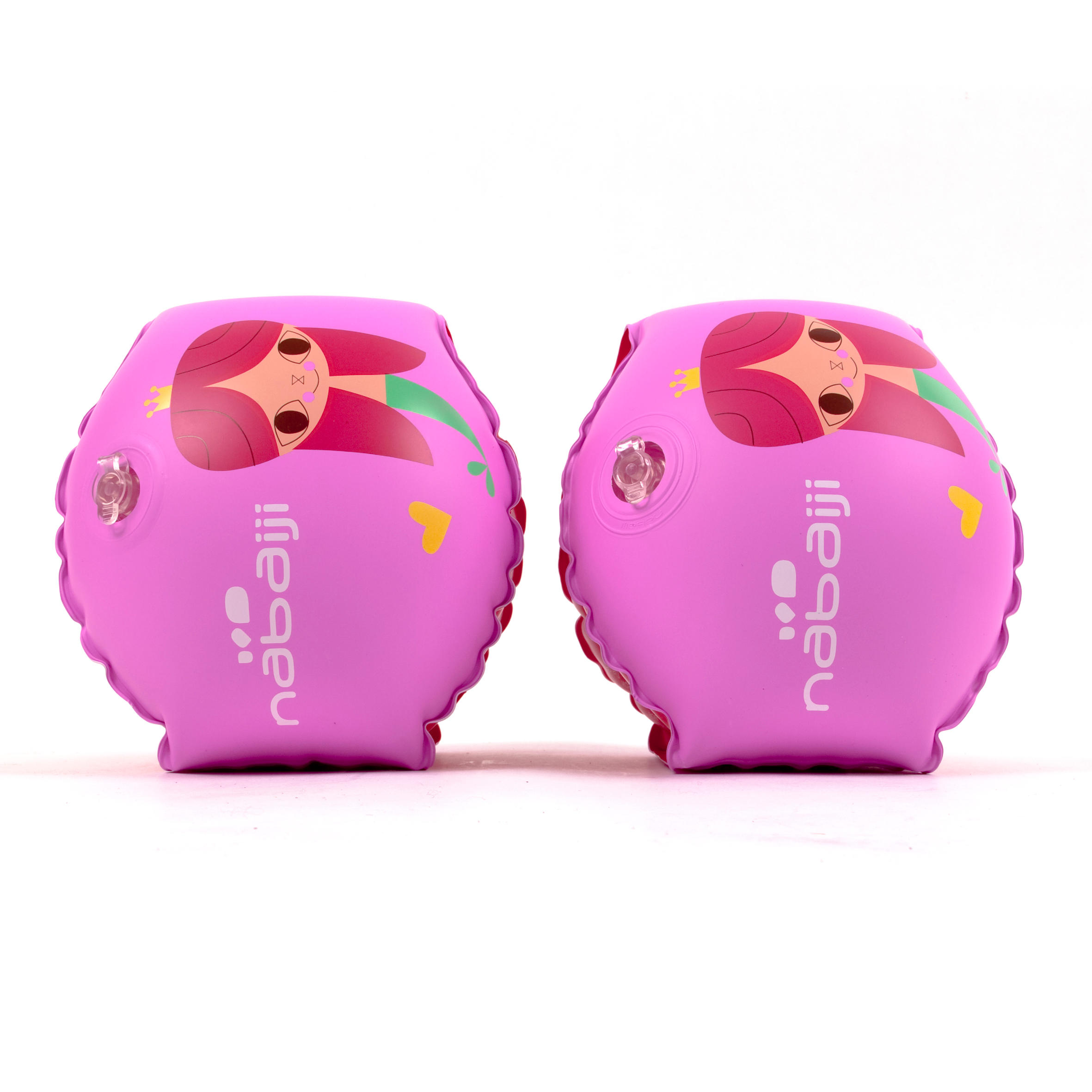 NABAIJI Armbands with "mermaid" print and two inflation chambers - Pink 11-30 kg