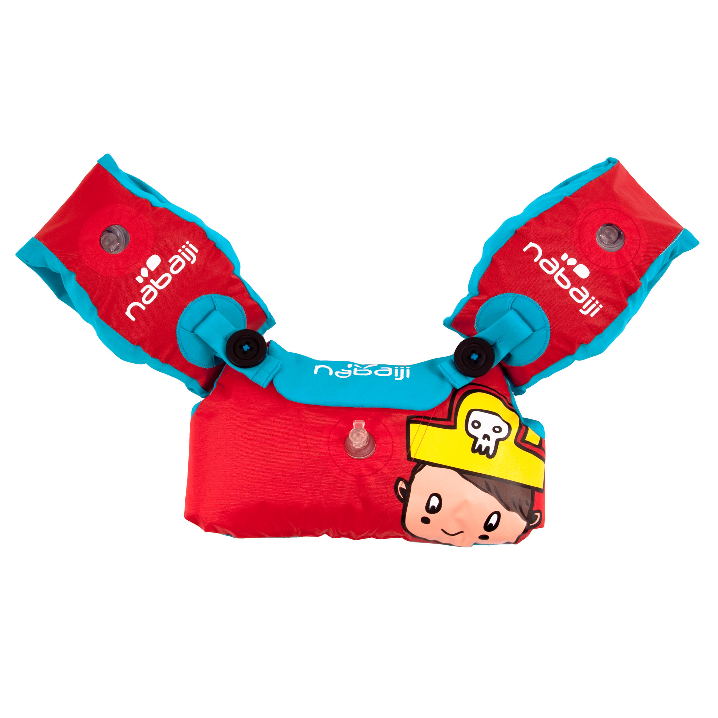 NABAIJI The Tiswim, progressive armband-belt, red with pirate design 15-30 kg