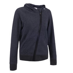 VESTE FEMME SOFT GRIS BADMINTON TENNIS PADEL PING PONG PADEL