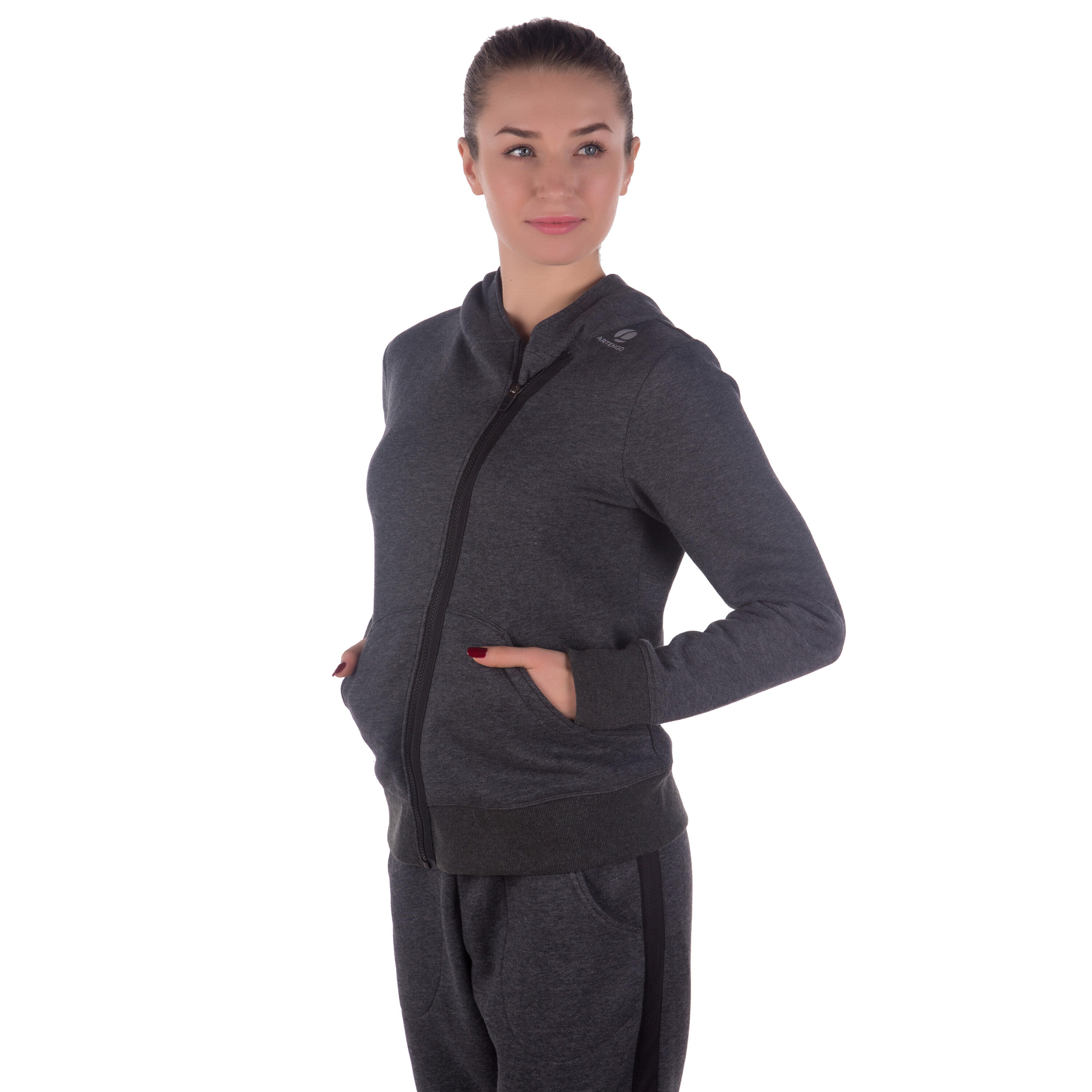 Soft Women's Badminton Tennis Padel Table Tennis Squash Jacket - Grey 6/11