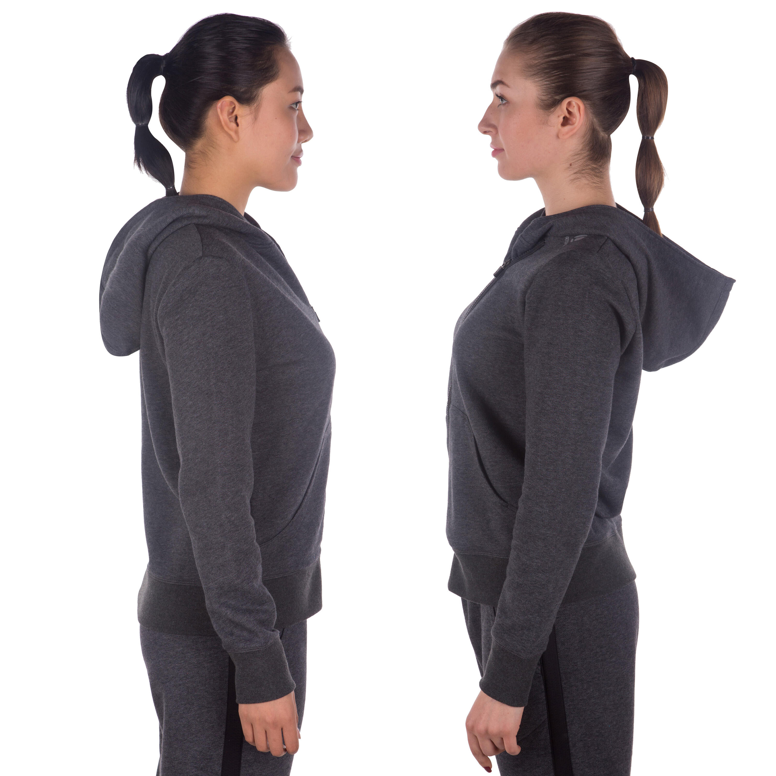 Soft Women's Badminton Tennis Padel Table Tennis Squash Jacket - Grey 5/11