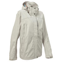 Arpenaz 300 Women's Waterproof Hiking Rain Jacket - Light Grey