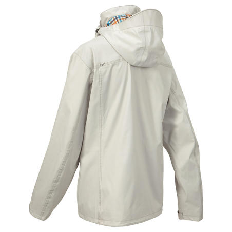 Arpenaz 300 Women's Waterproof Hiking Rain Jacket - Light Grey