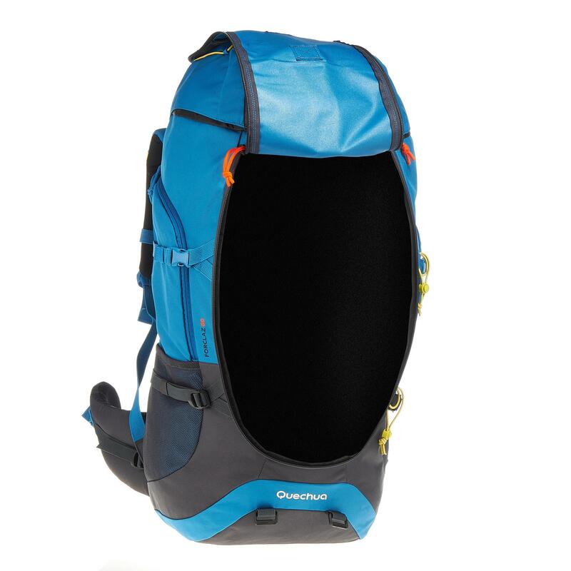 Mochila Grande de Montaña y Trekking Forclaz 60 Litros Azul