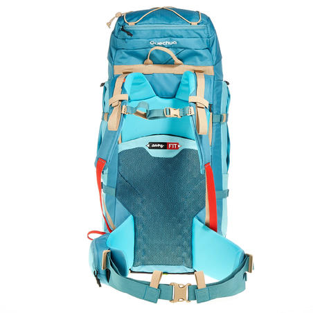 Γυναικείο σακίδιο πλάτης Easyfit 60 λίτρων για Trekking - Μπλε