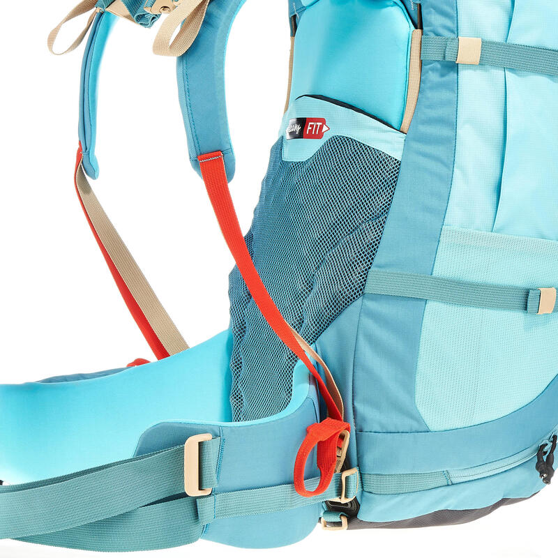 Sac à dos Trekking montagne 60 L EASYFIT femme Bleu