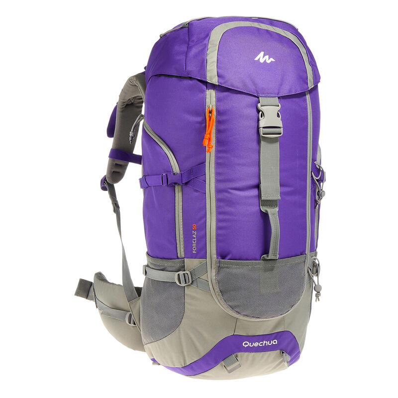 Outdoor Trekking Sırt Çantası - 50 L - Eflatun - Forclaz 50