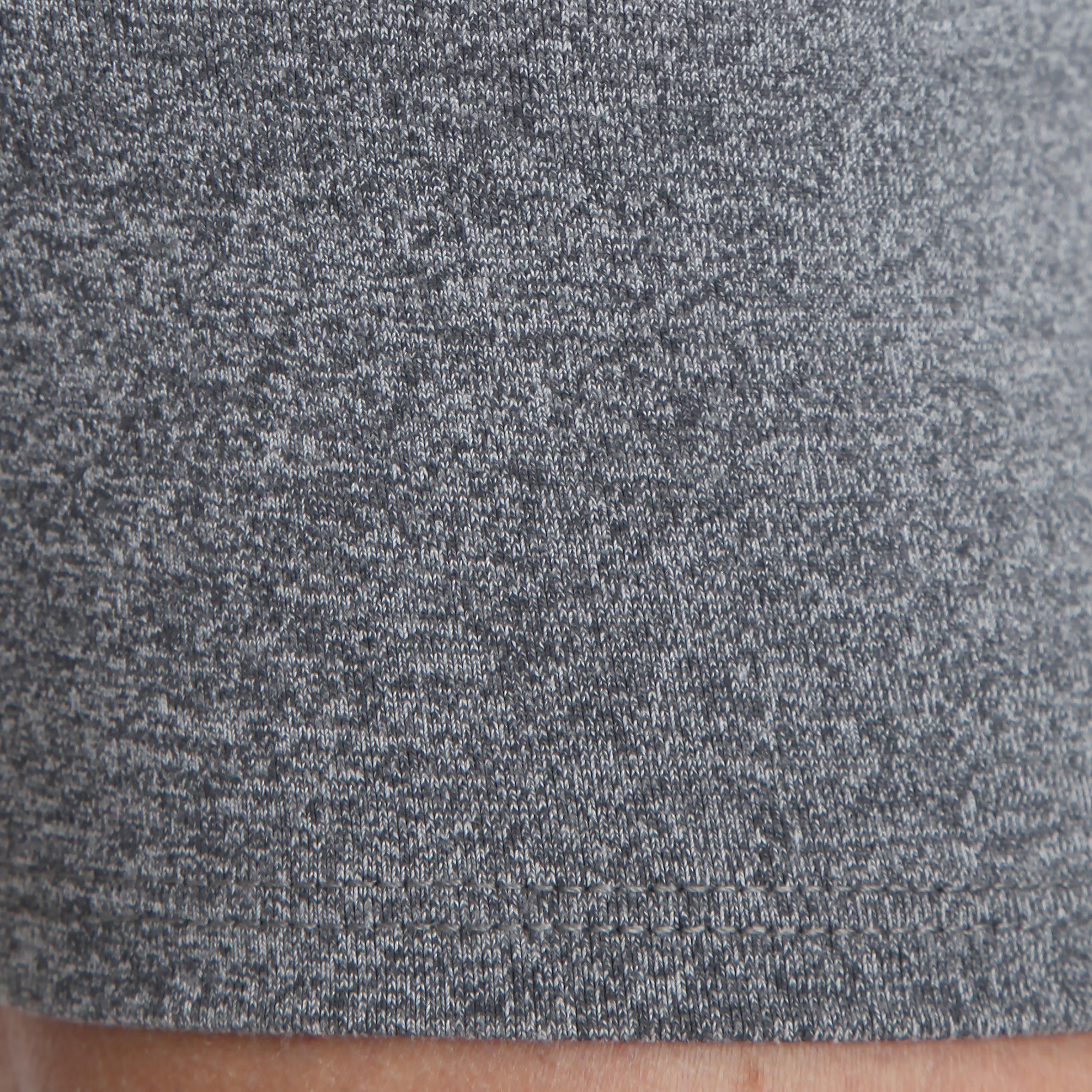 Breathe Women's Fitness 7/8 Leggings - Mott Grey, Two-colour Contrast Waistband 7/12