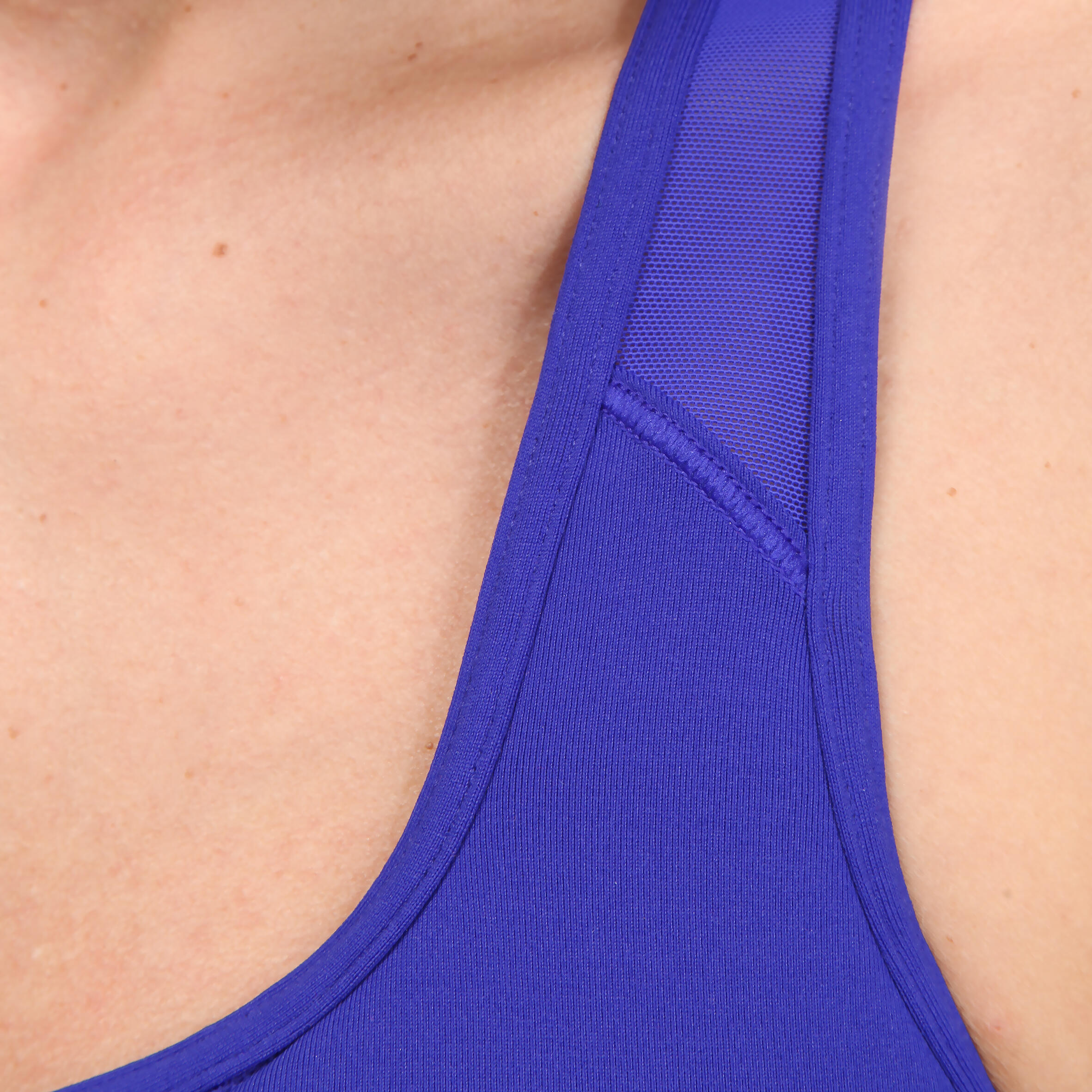 Fitnesstop dames Breathe donkerblauw met ingewerkte beha 8/16